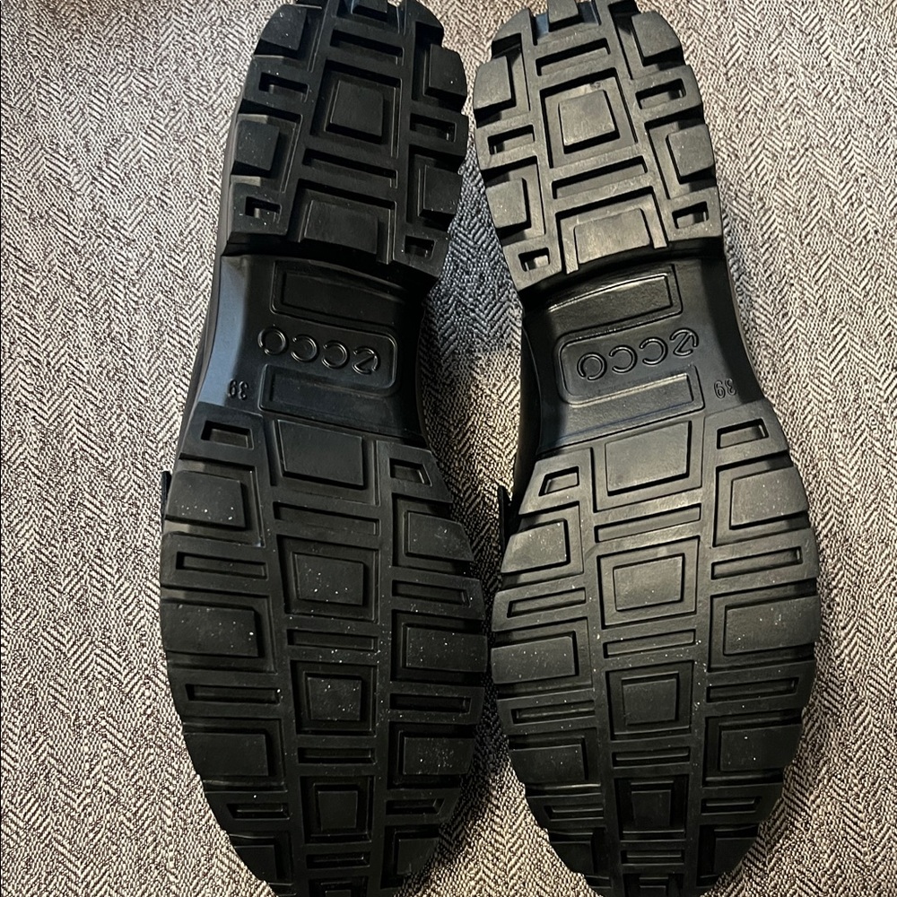 New ECCO Women’s Black Slip-On Loafers, 39 (8) - Picture 3 of 5